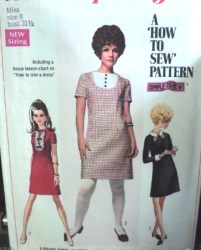 7736 68 SS-LS A-DRESS DETACH COLLAR/CUFF PATTERN 8